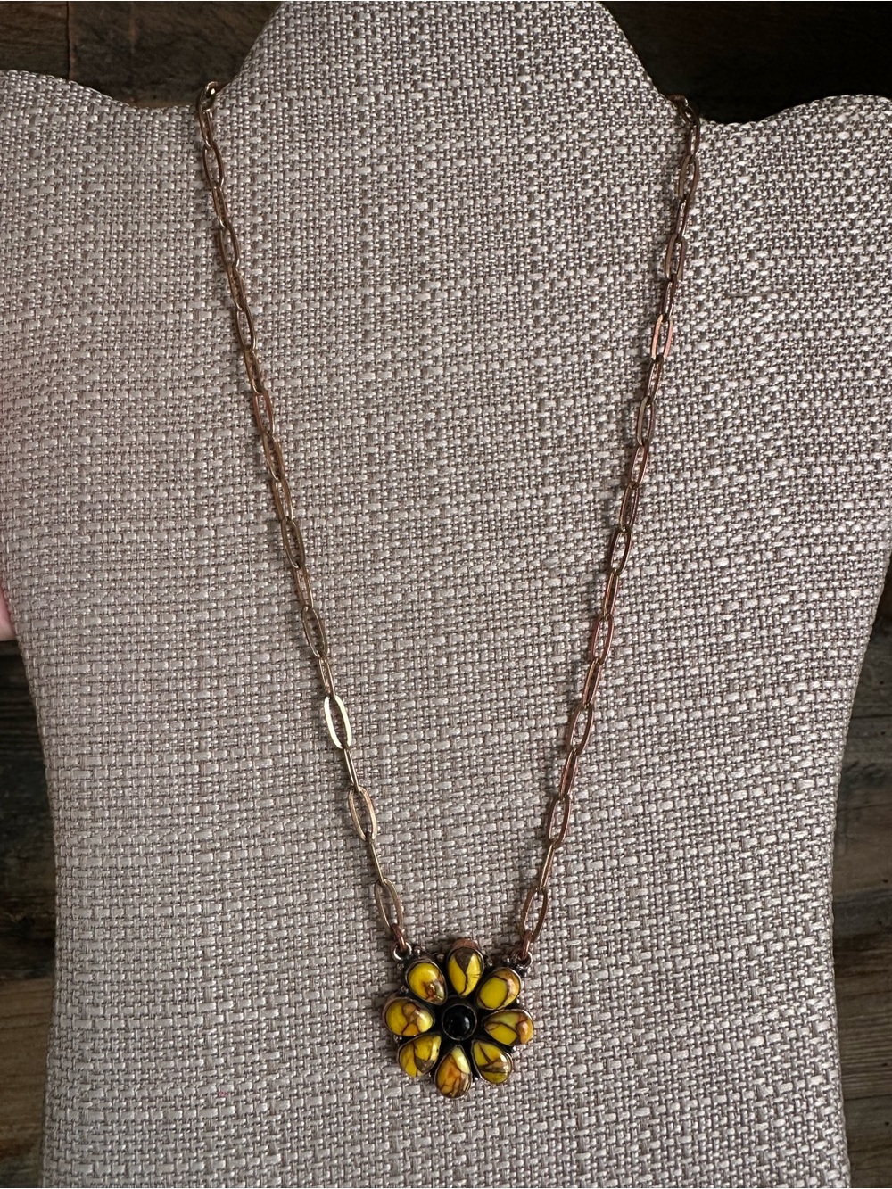 Honey Dahlia black onyx Floral Pendant Necklace - Women's Jewelry